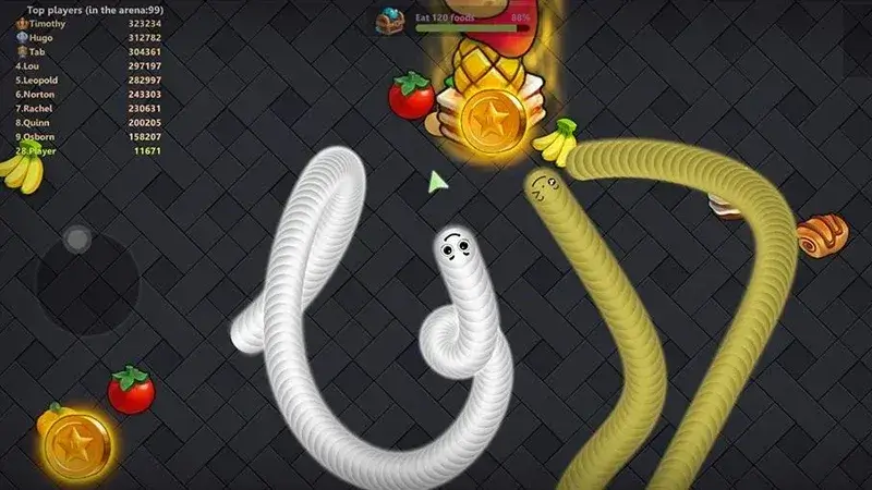 Capture d'écran du gameplay de Snake Lite 2