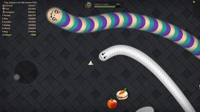 Capture d'écran du gameplay de Snake Lite 4