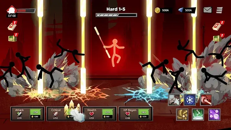 Stickman vs Monster: Idle RPG ekran görüntüsü 1