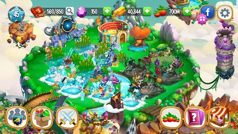 Tangkapan layar Dragon City Mobile 4