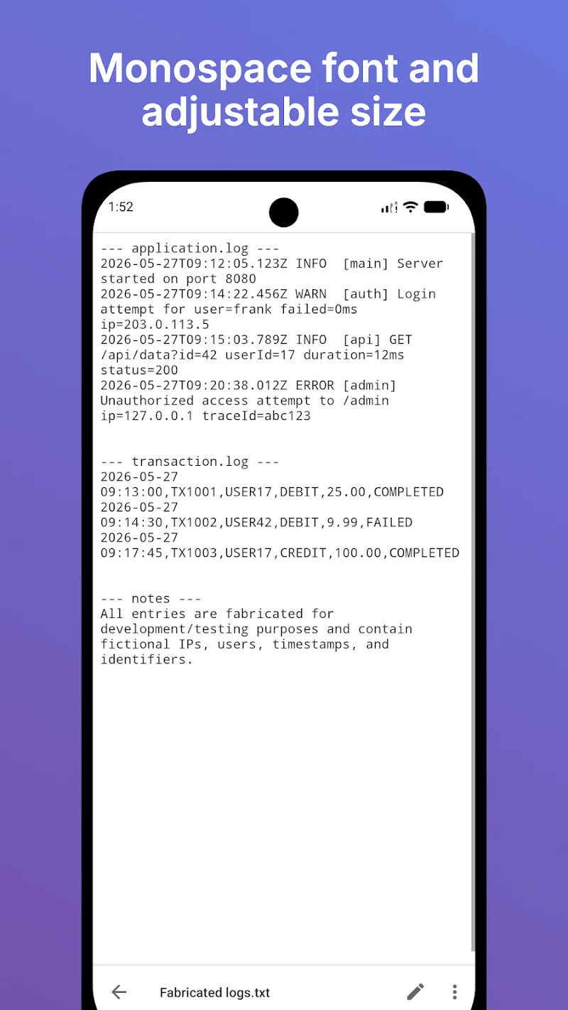 Quinta instantánea de txtpad+