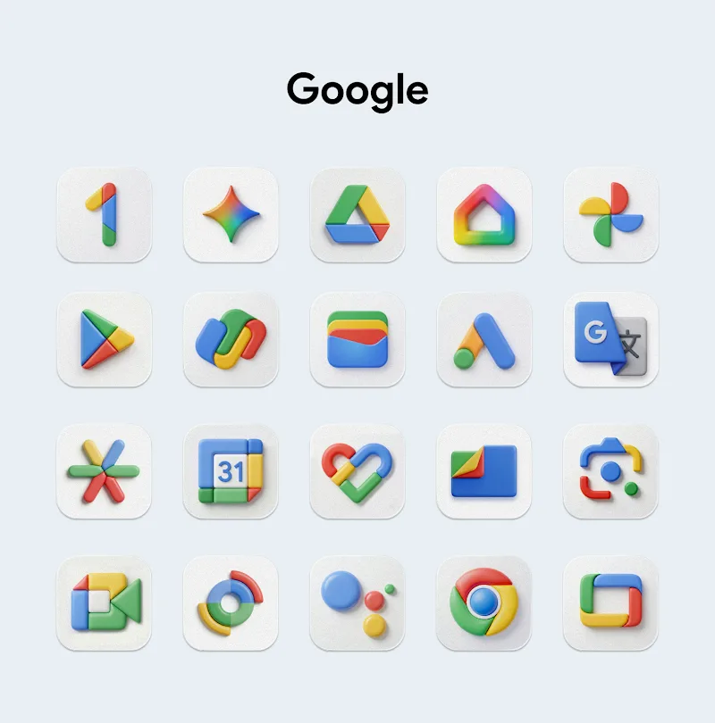 ภาพหน้าจอ OneUi Puff 3D Icon Pack 2