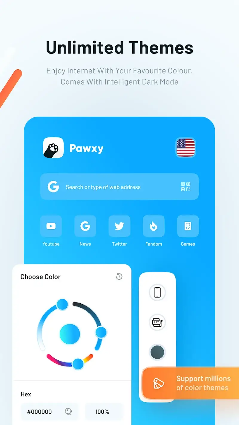 Pratinjau aplikasi Pawxy VPN 6