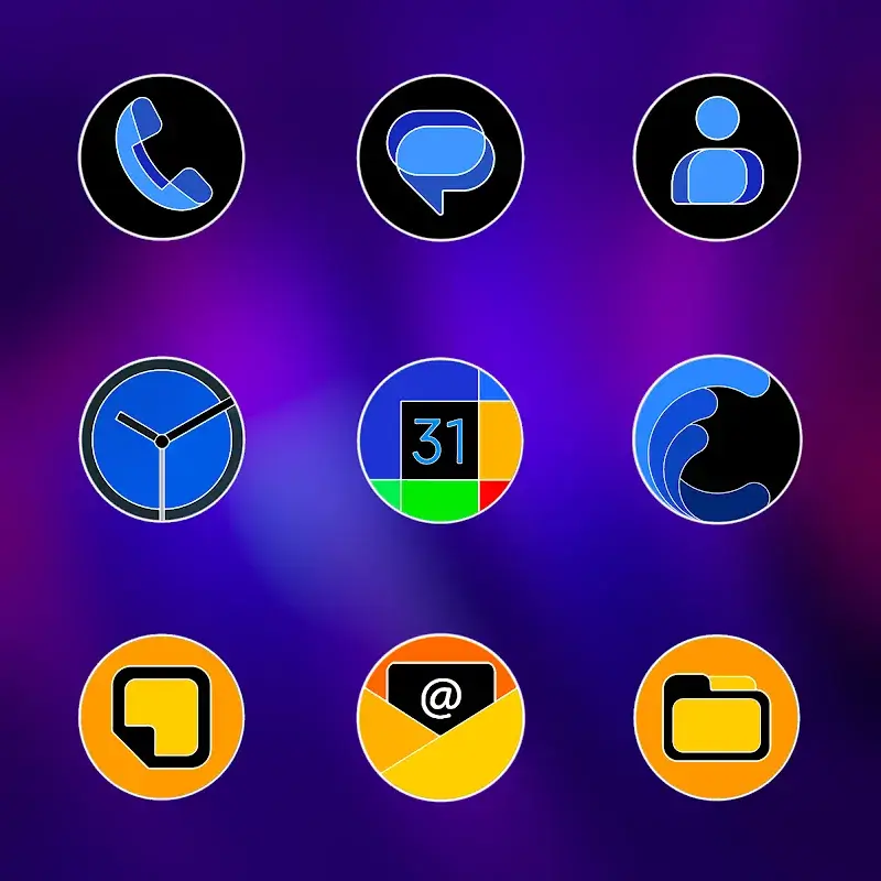 Pixly Fluo - Icon Pack screenshot 2