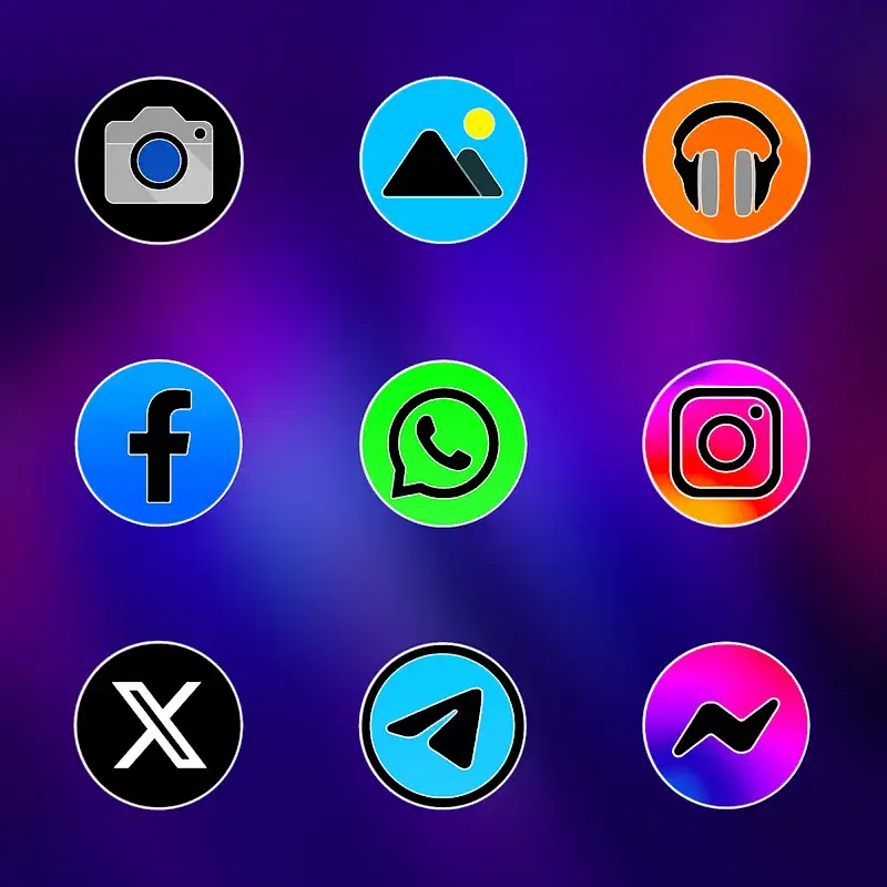 Pixly Fluo - Icon Pack screenshot 3