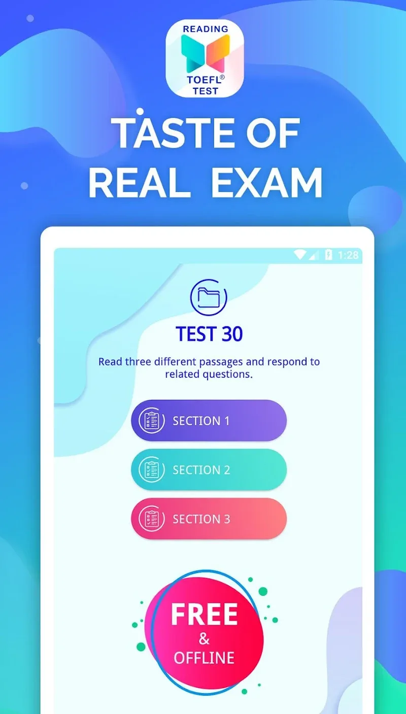 Pratinjau aplikasi TOEFL Reading 4