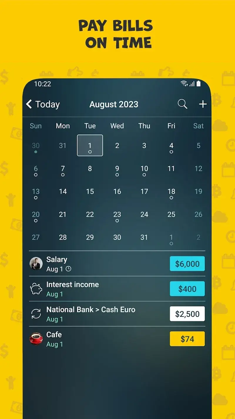 Скриншот приложения Money Pro 3