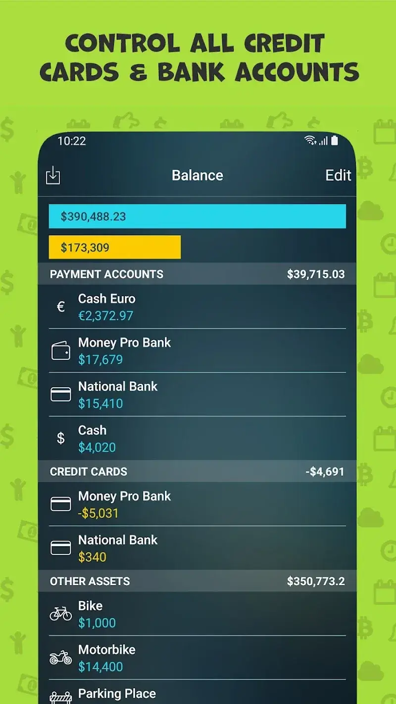Скриншот приложения Money Pro 2