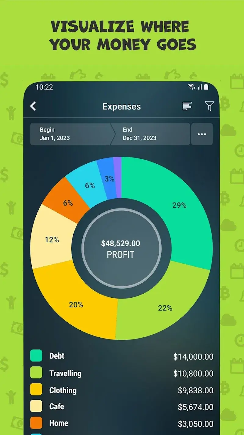 Скриншот приложения Money Pro 4