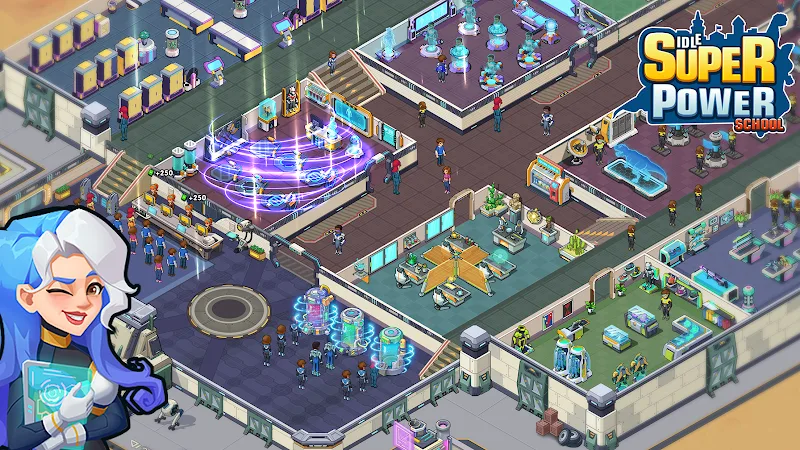 Idle Superpower School Screenshot 1