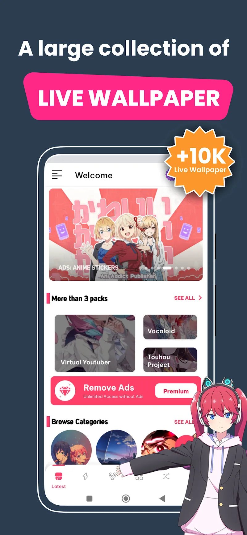 Canlı Anime Duvar Kağıtları ekran görüntüsü 2