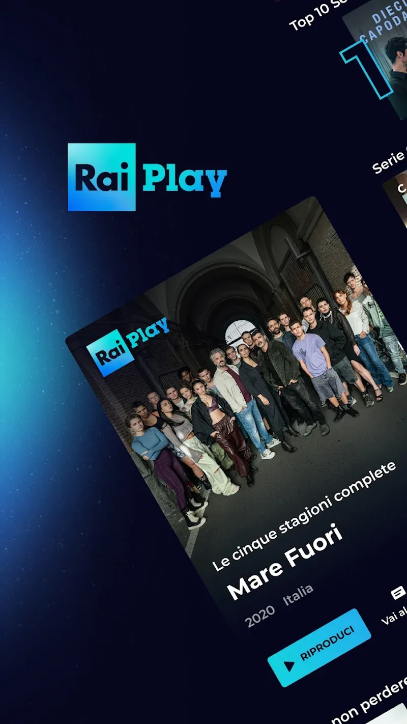 RaiPlay 미리보기 화면 1