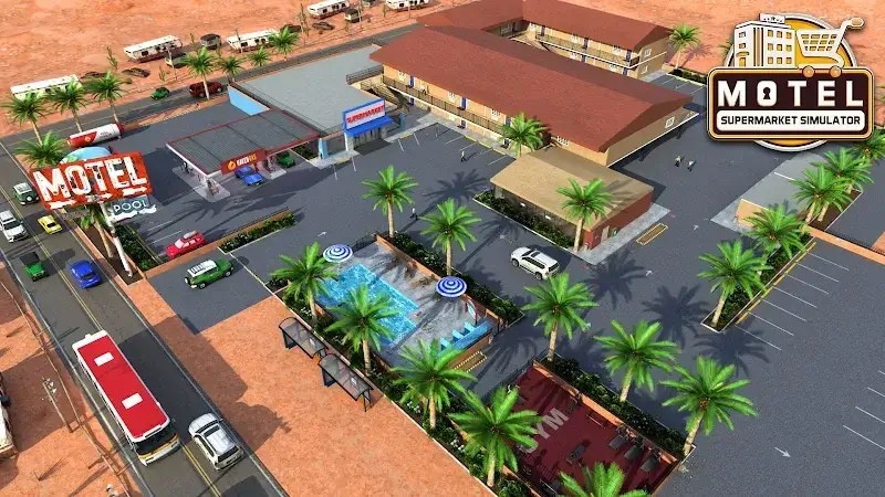 Captura de pantalla 1 de Supermarket & Motel Simulator