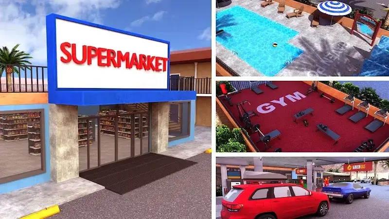 Captura de pantalla 2 de Supermarket & Motel Simulator