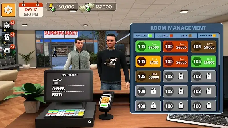Captura de pantalla 3 de Supermarket & Motel Simulator
