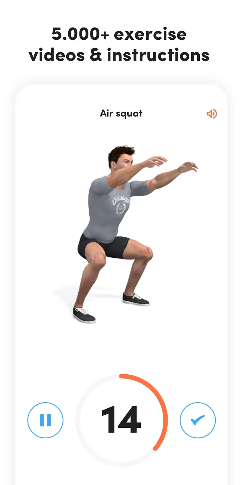 Tangkapan layar Virtuagym Fitness 2