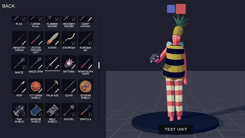 Tangkapan layar gameplay TABS Pocket Edition 1