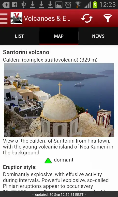 ภาพหน้าจอ Volcanoes & Earthquakes 4