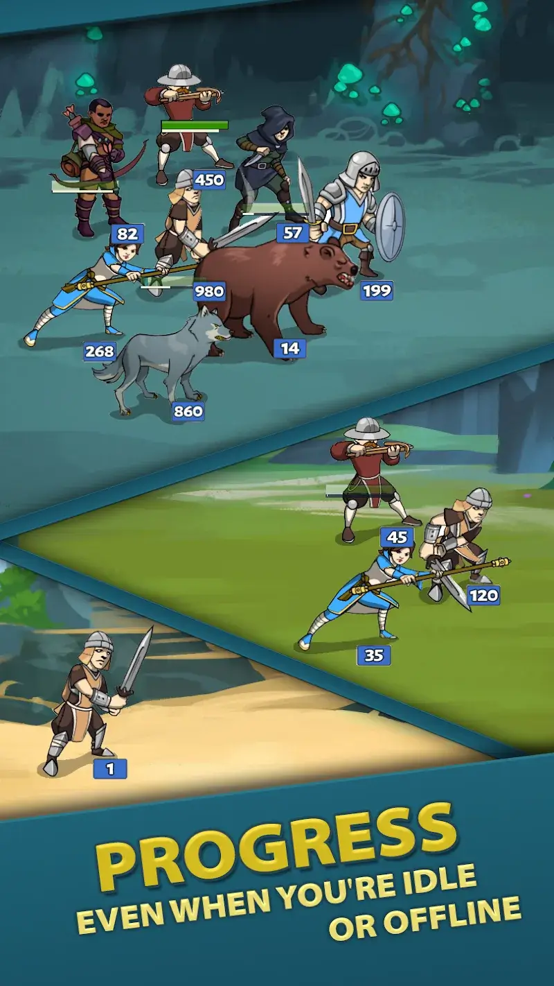 Idle Bounty Adventures captura de tela 3