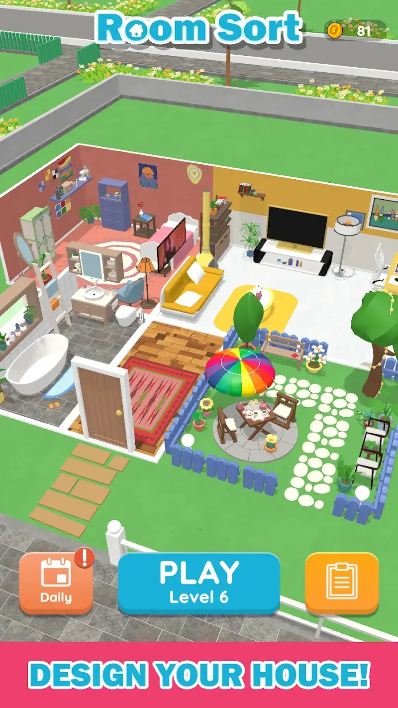 Room Sort - Floor Plan Game capture d'écran 4