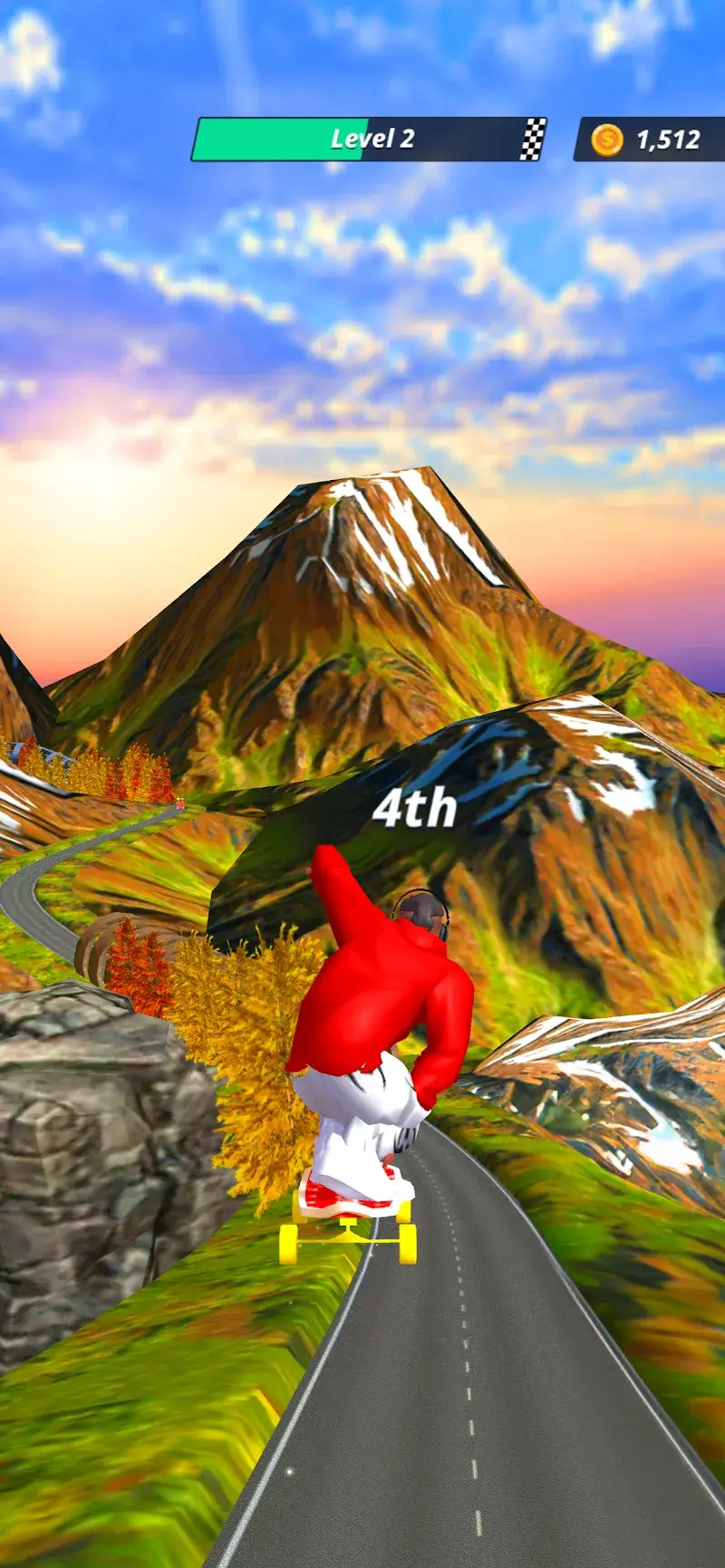 Screenshot gameplay Downhill Racer 5