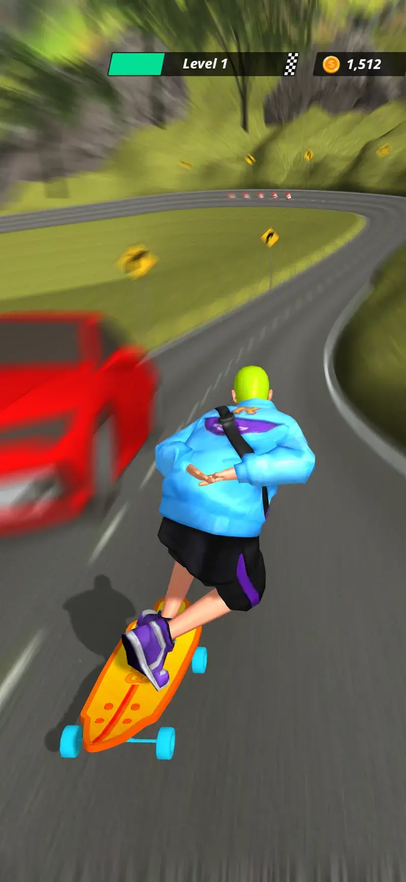 Screenshot gameplay Downhill Racer 4