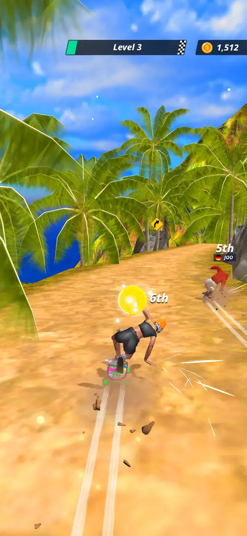 Screenshot gameplay Downhill Racer 6
