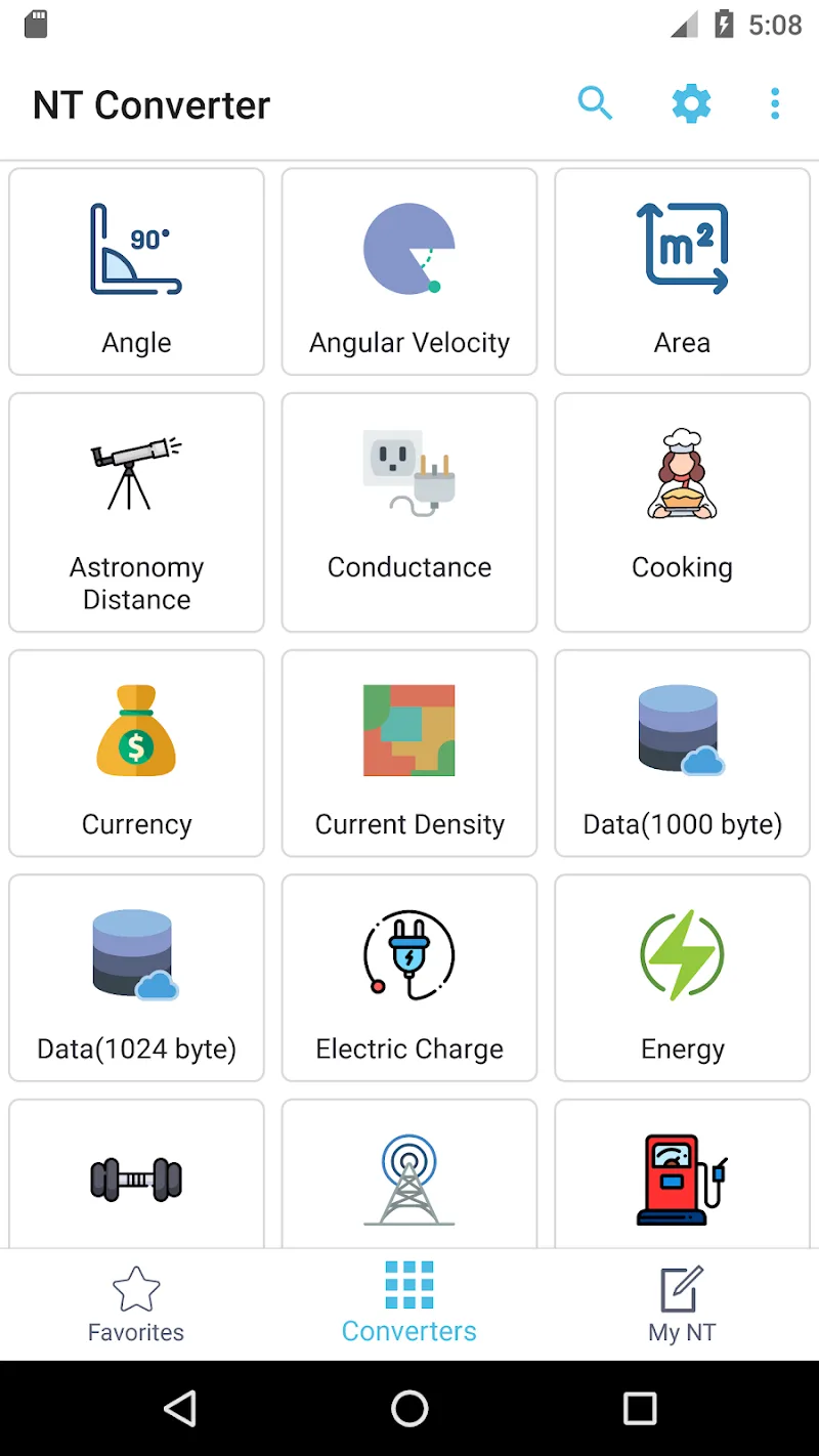NT Unit Converter preview screen 2