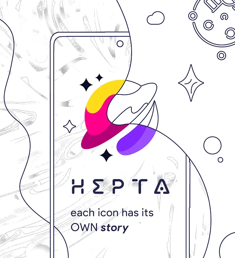 ภาพหน้าจอ Hepta Theme, Icons, Widgets 1
