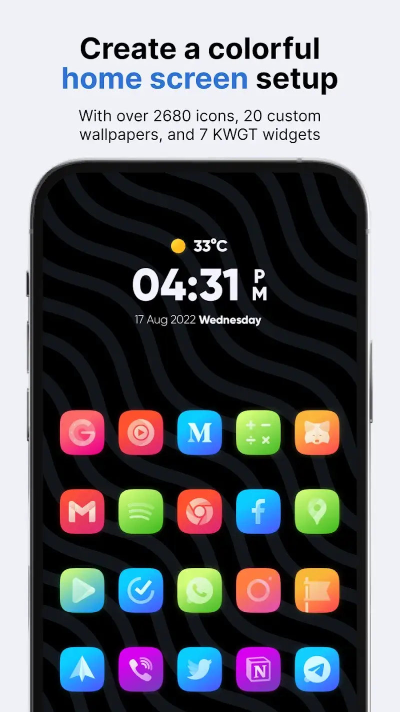 Athena Icon Pack: iOS icons capture d'écran 1
