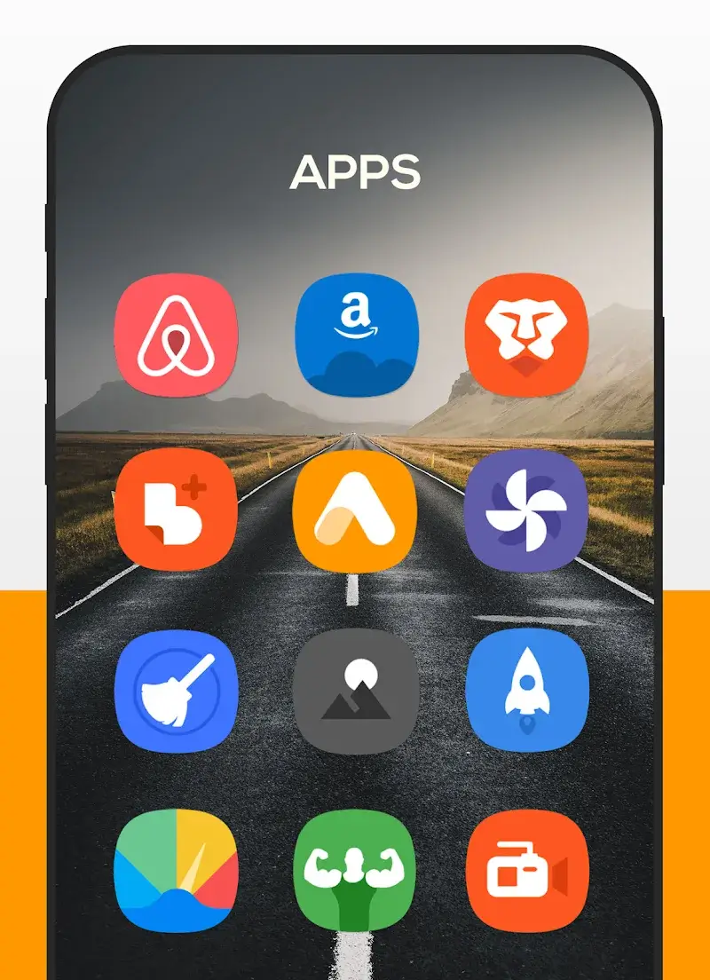 Pratinjau antarmuka ONE Icon Pack 3