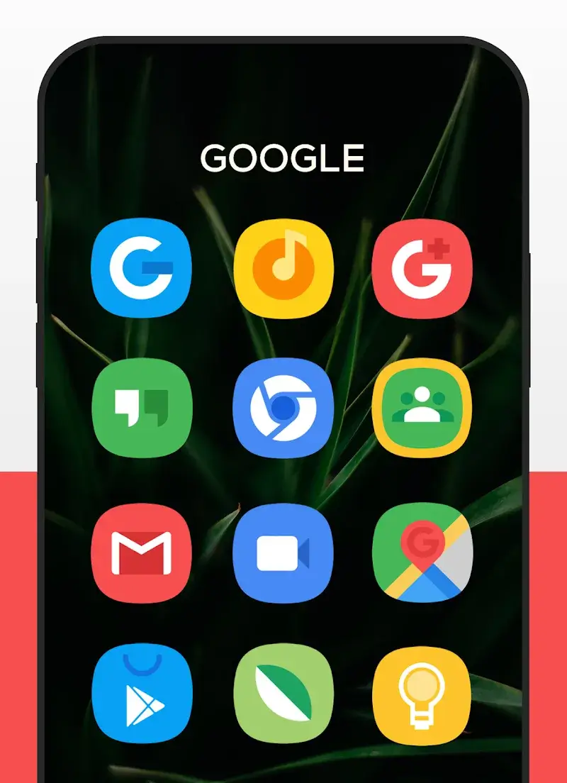 Pratinjau antarmuka ONE Icon Pack 2