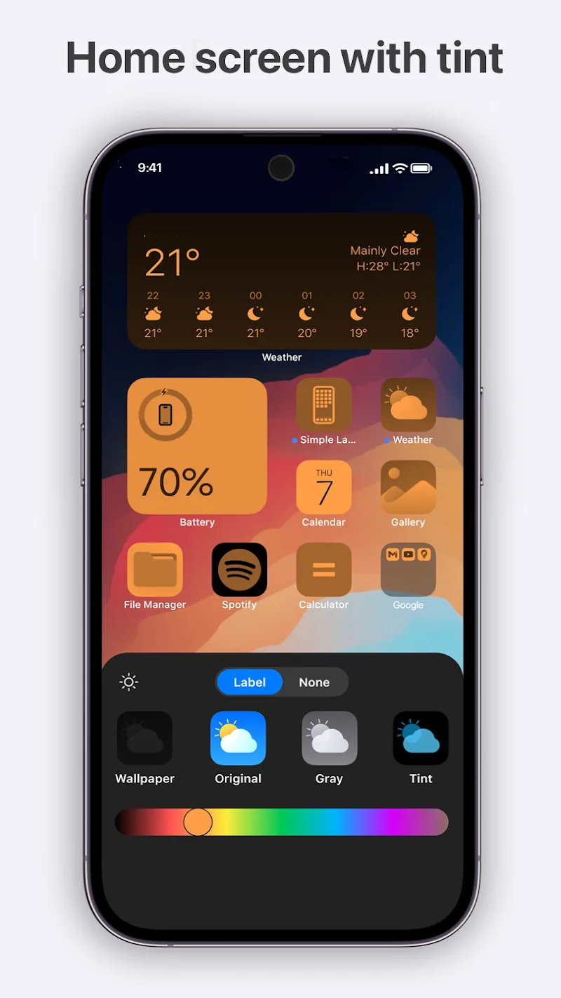 Capture d'écran 4 de Simple Launcher - Home Screen
