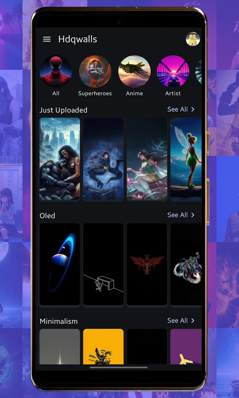 Tangkapan layar HDQWalls 1