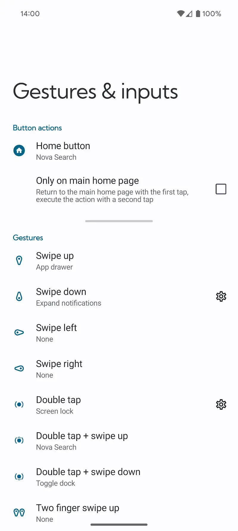 Captura de pantalla de Nova Launcher Prime 6