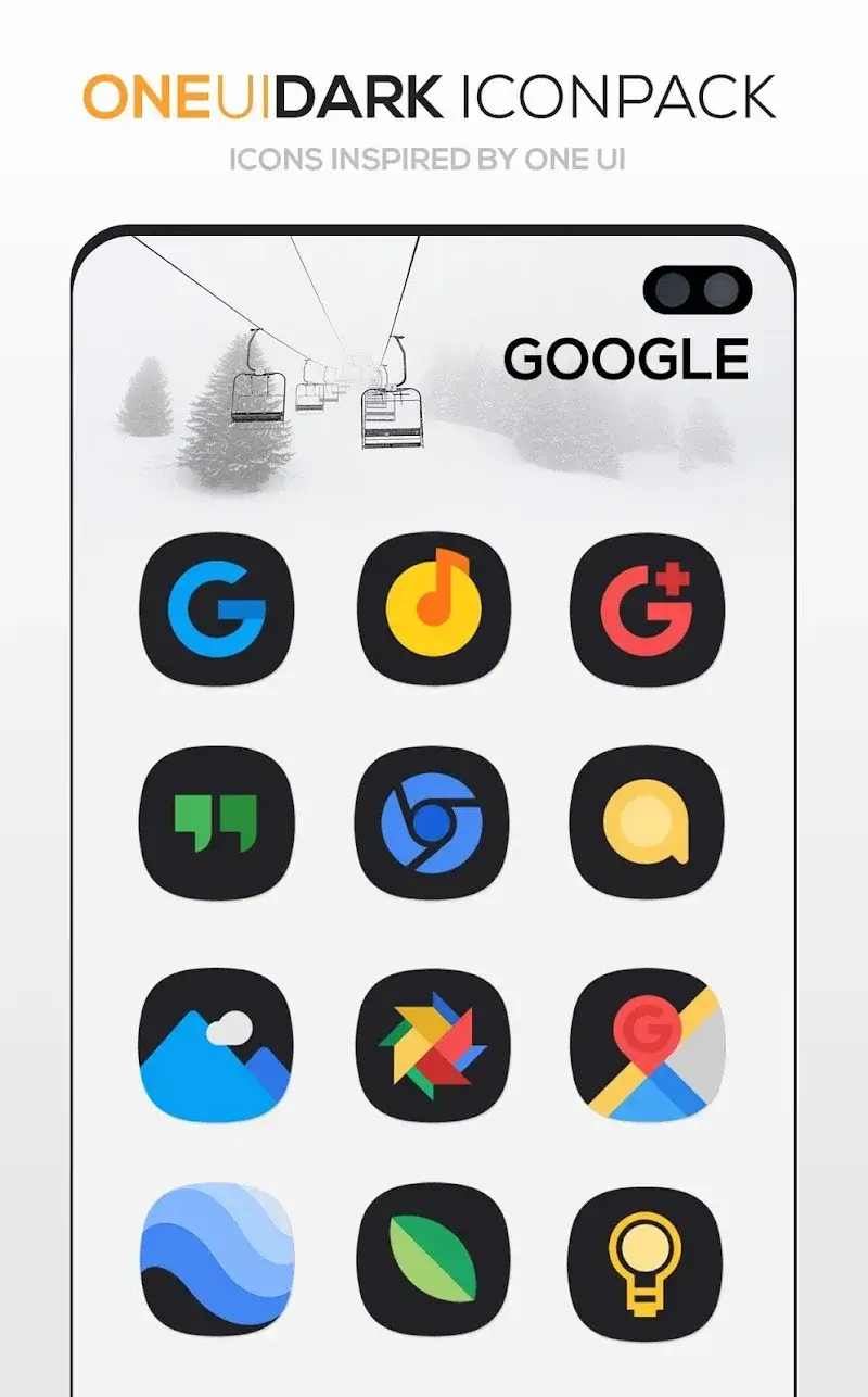 ONE UI DARK Icon Pack captura 3