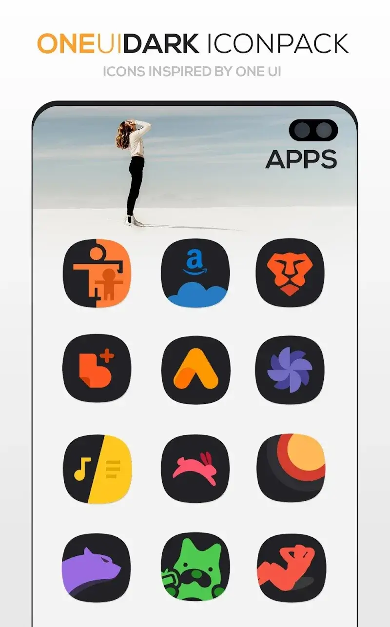 ONE UI DARK Icon Pack captura 5