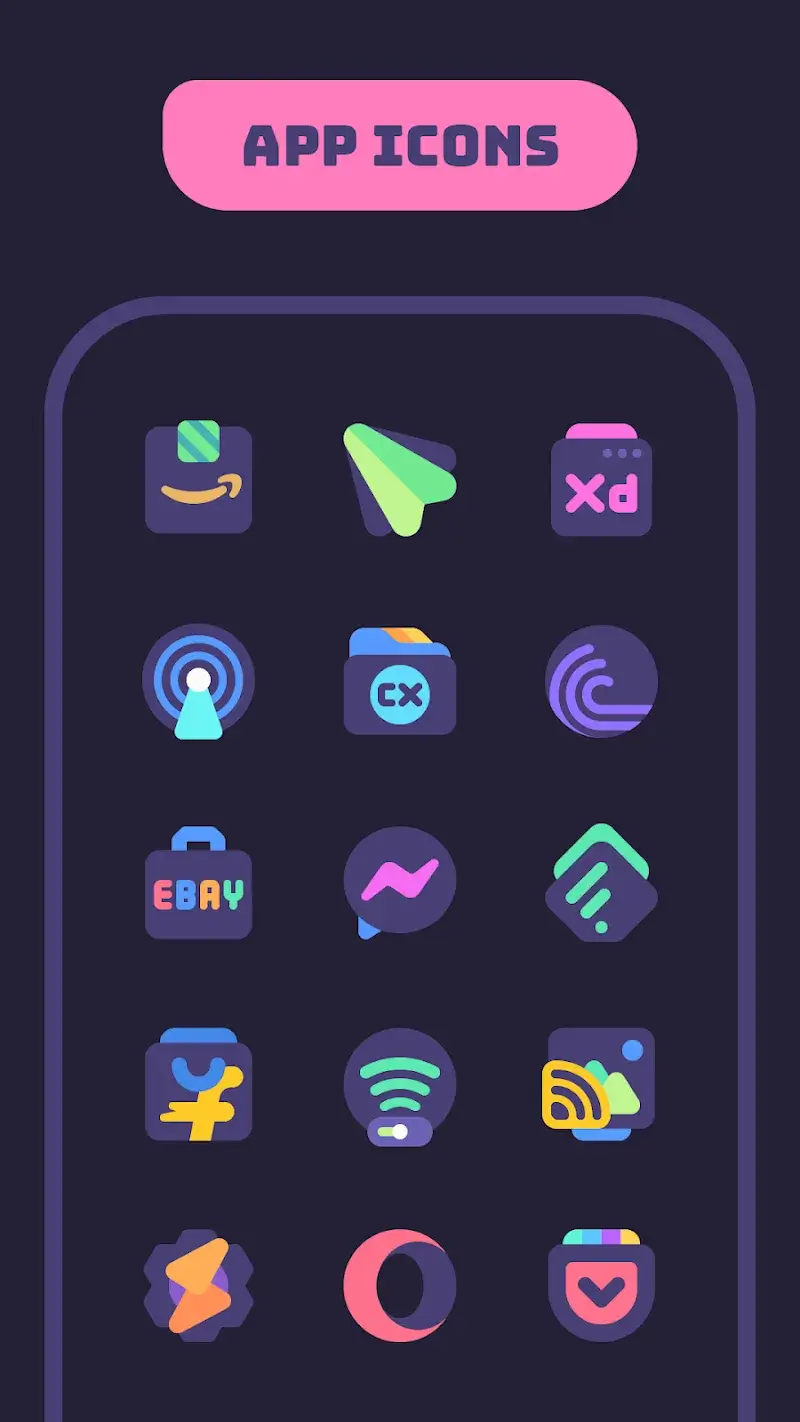 Mello Night Icon Pack screenshot 6
