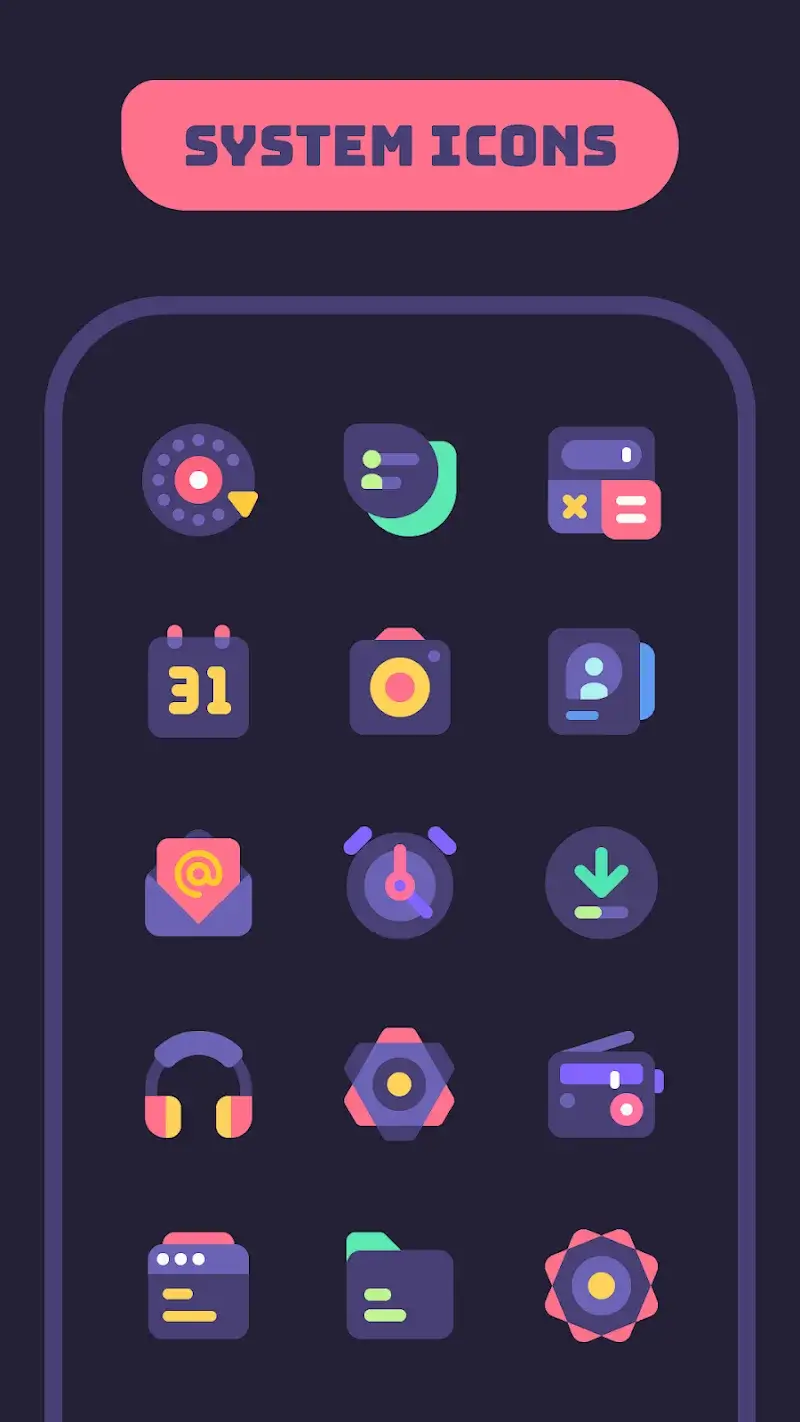 Mello Night Icon Pack screenshot 2
