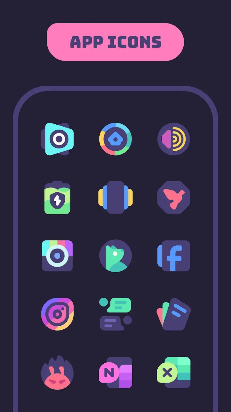 Mello Night Icon Pack screenshot 5