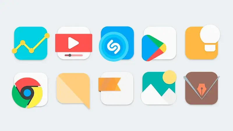 Flat Evo - Icon Pack capture d'écran 2