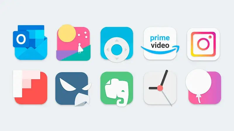 Flat Evo - Icon Pack capture d'écran 4