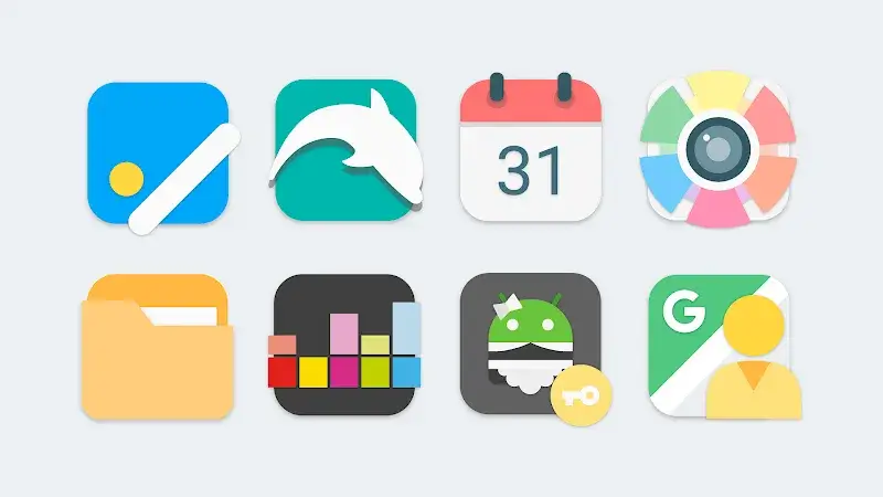 Flat Evo - Icon Pack capture d'écran 5