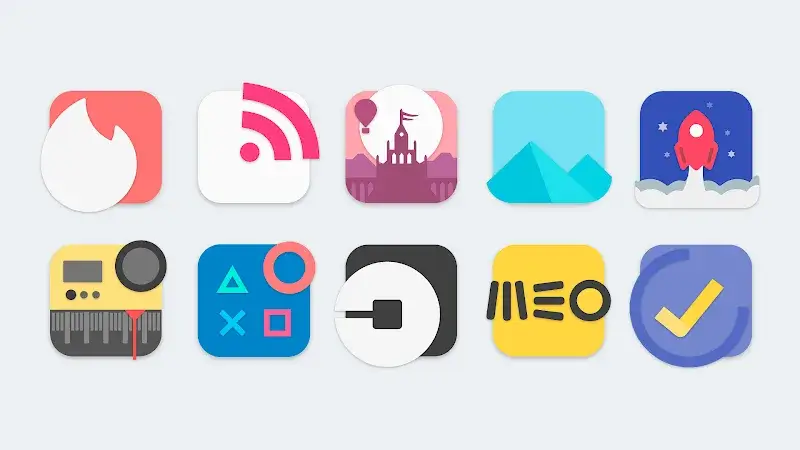 Flat Evo - Icon Pack capture d'écran 3
