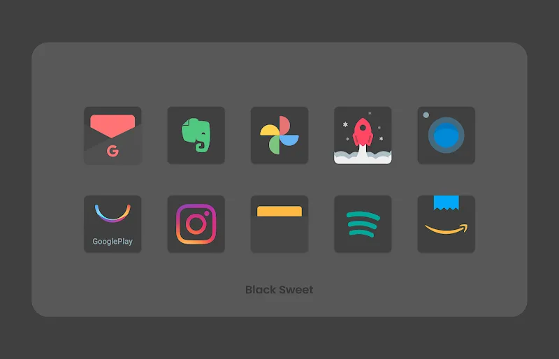 Black Sweet - Icon Pack Image 1