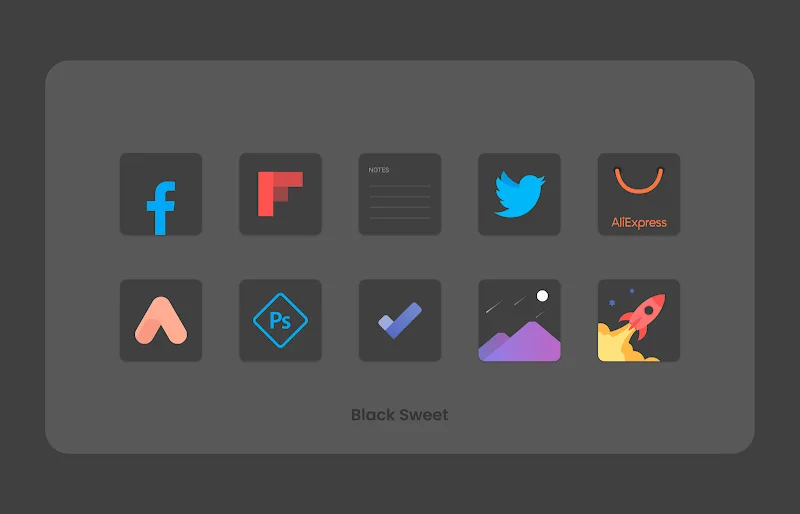 Black Sweet - Icon Pack Image 2