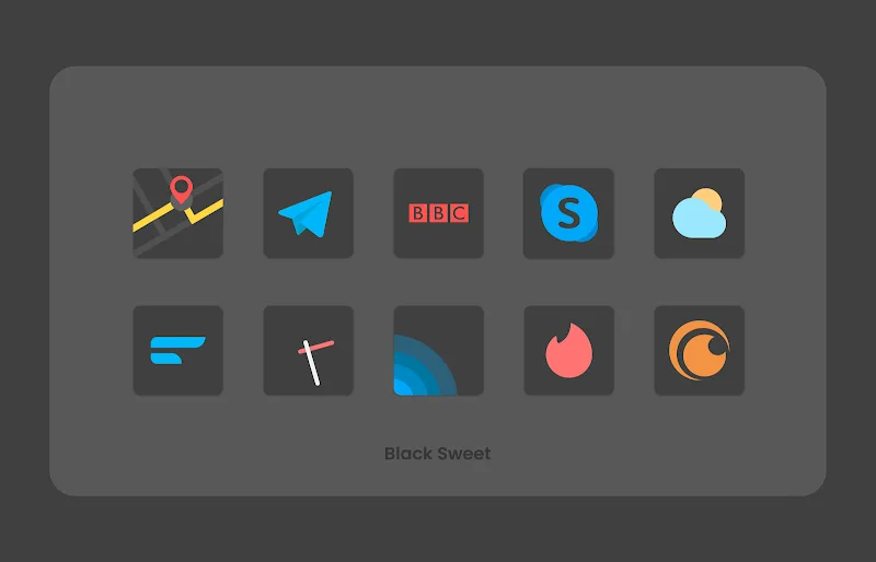 Black Sweet - Icon Pack Image 3
