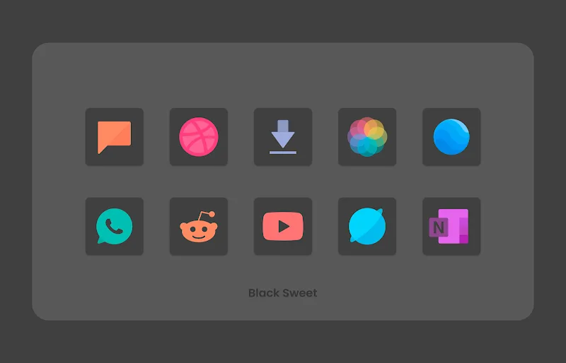 Black Sweet - Icon Pack Image 4