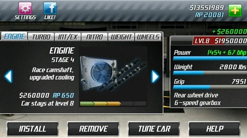 Drag Racing MOD APK gameplay screenshot 3