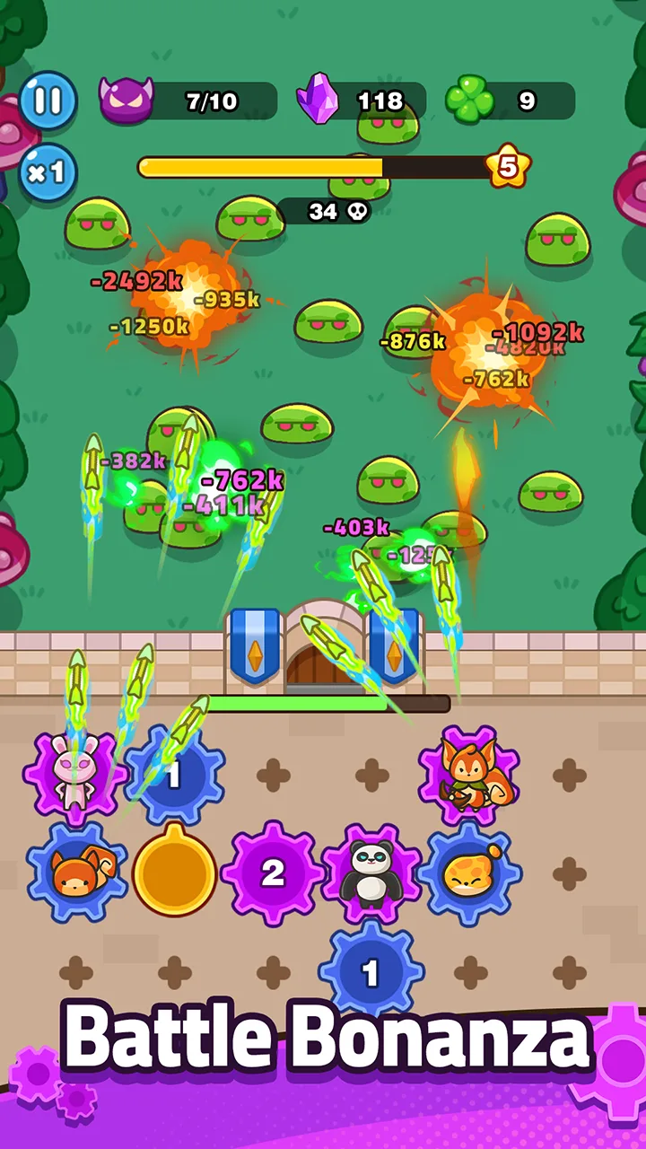 Ảnh chụp màn hình gameplay GearPaw Defenders! 2
